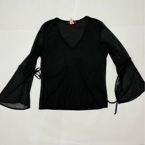 ENT Entrancy - vintage 80s/90s - bell mesh arm top - size L